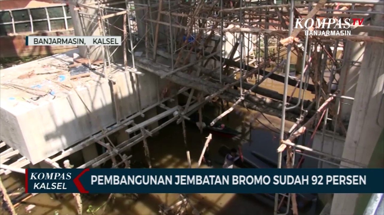 Jembatan Gantung Pulau Bromo di Banjarmasin Ditarget Selesai Sebelum 23 Desember