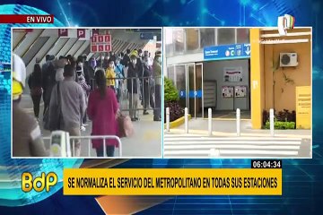 Se normaliza el servicio del Metropolitano en todas sus estaciones