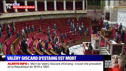 L'Assemblée nationale observe une minute de silence en hommage à Valéry Giscard d'Estaing