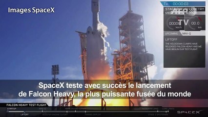 Décollage de Falcon Heavy, fusée la plus puissante du monde (2)