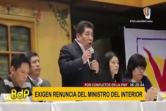 Congresistas de la bancada Nueva Constitución exigen renuncia del ministro del Interior