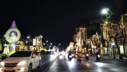 Ratchadamnoen Klang Road in Bangkok, Thailand