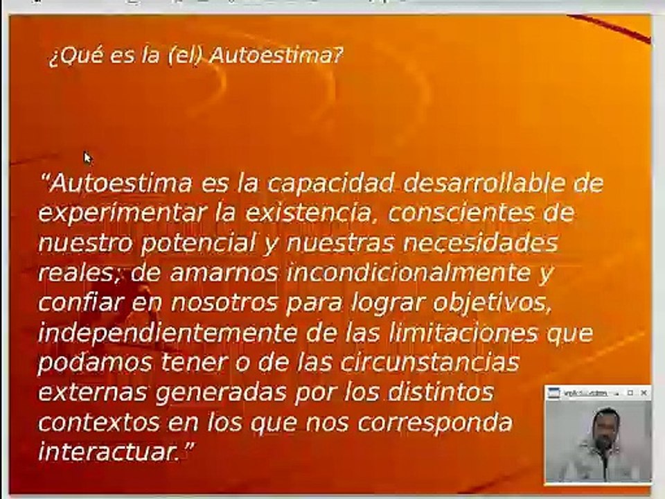 La autoestima 1, conceptos.