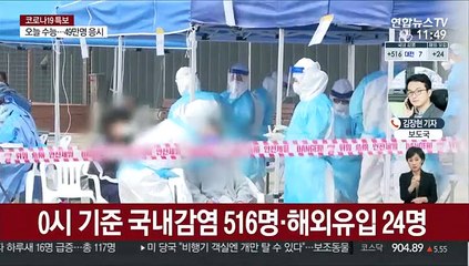 신규확진 540명·이틀째 500명대…위중증 117명