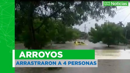 Cuatro personas fueron arrastradas por arroyos en Cartagena
