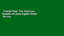 Prairie Fires: The American Dreams of Laura Ingalls Wilder  Review