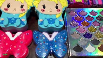 SPECIAL VIOLET ELSA - Mixing Makeup, CLAY and More Into GLOSSY Slime ! Satisfying Slime Videos #1552
