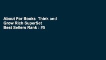 About For Books  Think and Grow Rich SuperSet  Best Sellers Rank : #5