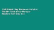 Full E-book  Key Business Analytics: The 60+ Tools Every Manager Needs to Turn Data Into