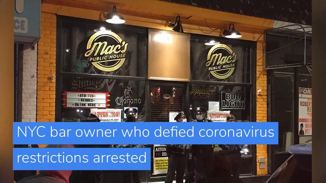 NYC bar owner who defied coronavirus restrictions arrested, and other top stories in US news from December 03, 2020.
