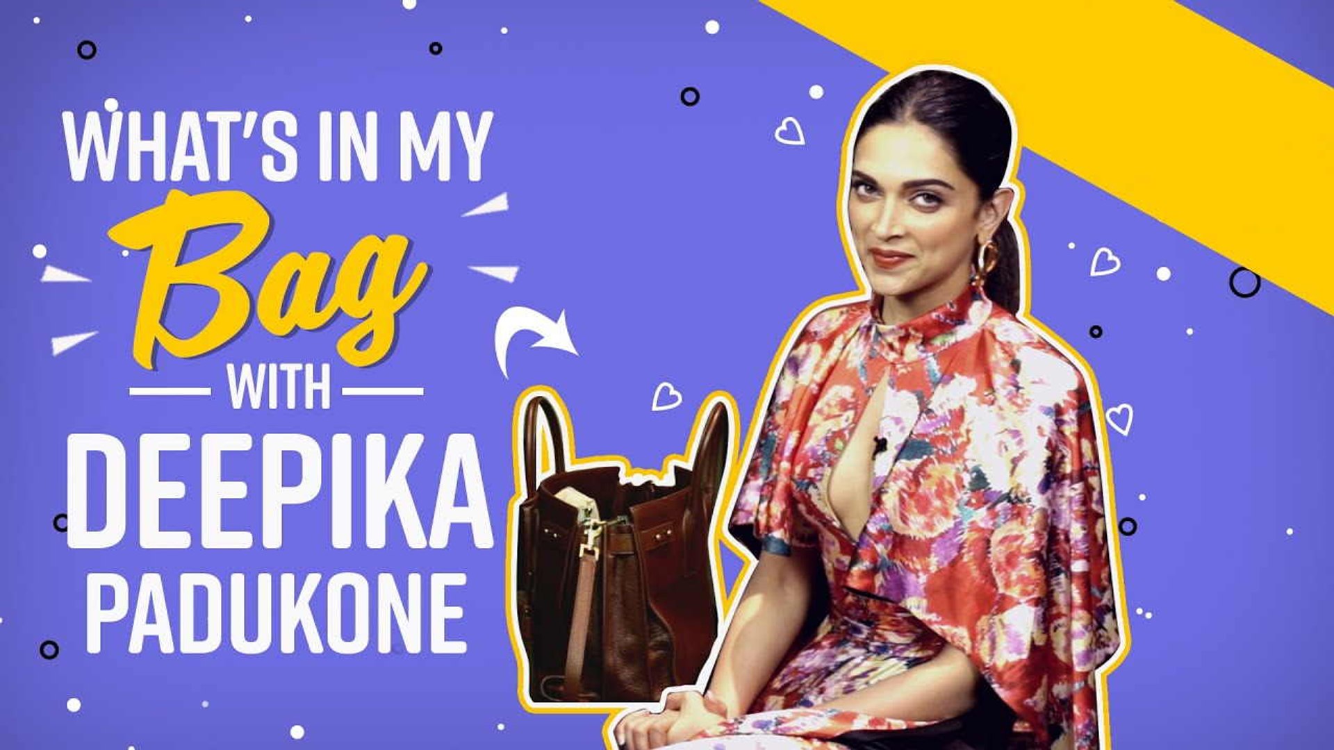 What's in my bag with Deepika Padukone, Birthday girl Deepika Padukone  reveals everything that's in her bag., By PinkVilla