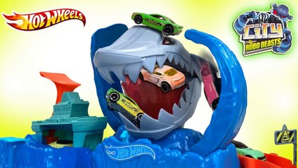 Hot Wheels City Robo Shark Frenzy Color Shifter | Hot Wheels VS Robo-Beasts