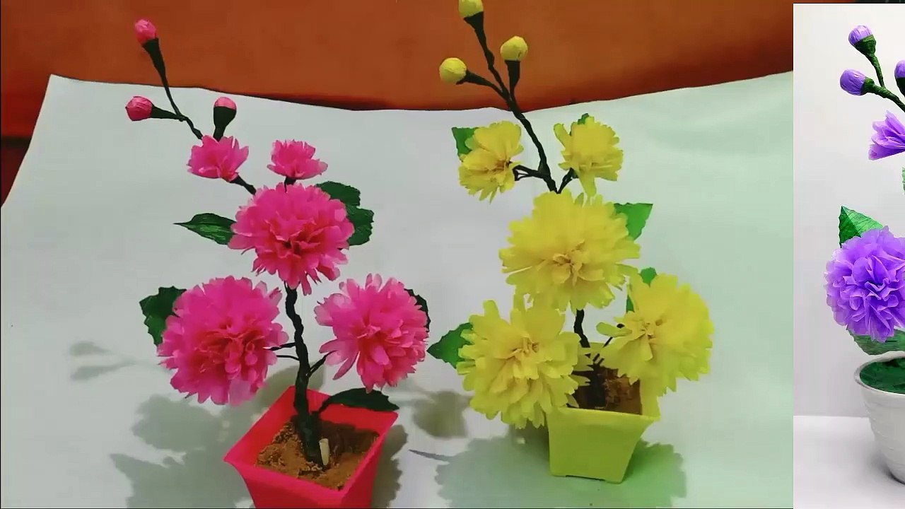 Beautiful Flower Making Diy Using Plastic Carry Bag