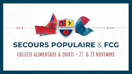 Secours Populaire & FCG : collecte de denrées alimentaires et de jouets neufs 27&28 novembre 2020