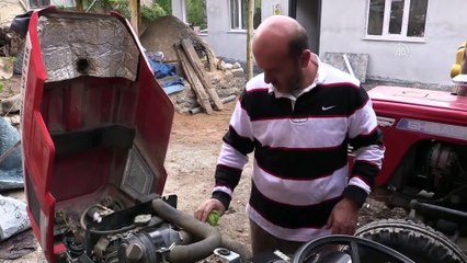 BİLECİK - 1959 model traktörüne gözü gibi bakıyor