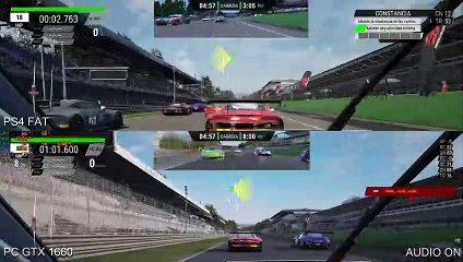 Comparativa Assetto Corsa Competizione PS4 FAT PC GTX 1660 Super
