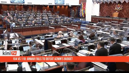 104 vs 110_ Anwar fails to defeat Azmin's budget (1)