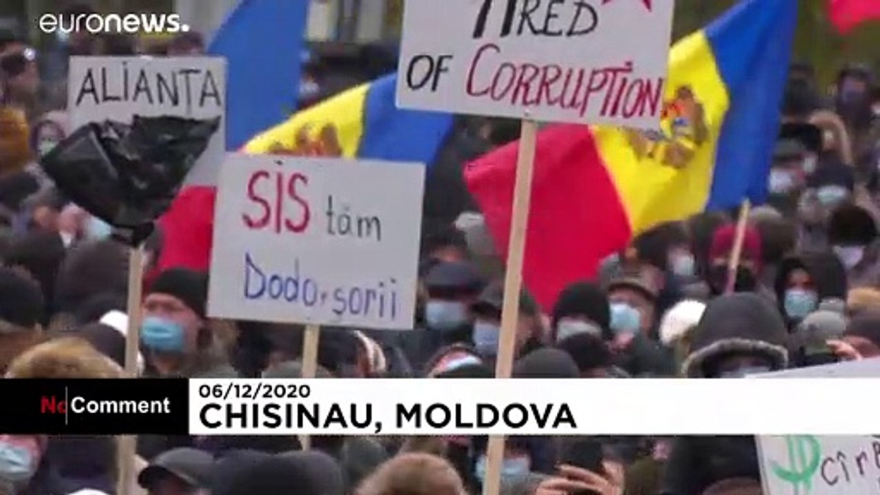 Protesto multitudinário em Chisinau