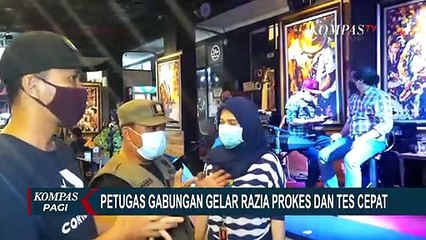 Razia Protokol Kesehatan dan Gelar Tes Cepat di Kafe, 2 Pengunjung Dinyatakan Reaktif