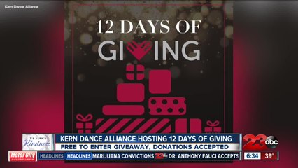 Kern Dance Alliance hosts 12 Days of Giving campaign