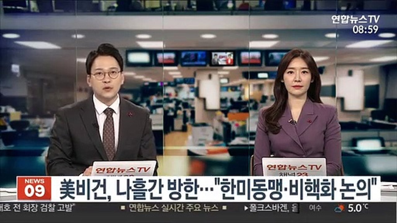美비건, 나흘간 방한…"한미동맹·비핵화 논의"