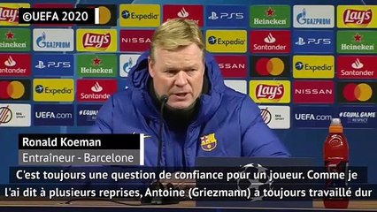 Koeman : "Griezmann a toujours travaillé dur pour s'améliorer"