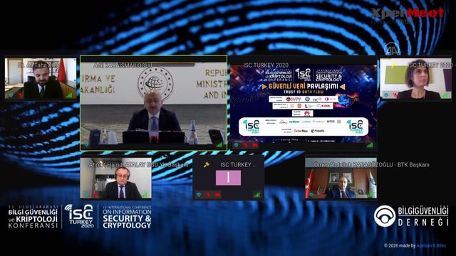 ANKARA - Karaismailoğlu, 13. Uluslararası Bilgi Güvenliği ve Kriptoloji Konferansı'nda konuştu (1)