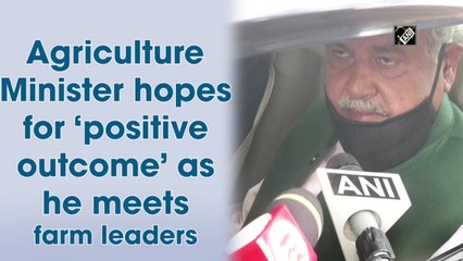 Agriculture Minister hopes for ‘positive outcome’ as he meets farm leaders