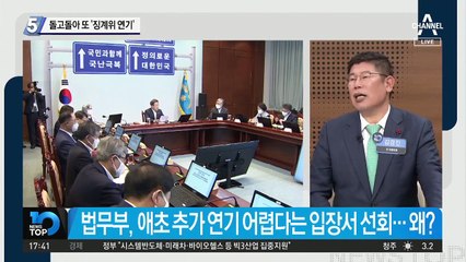 돌고돌아 또 ‘尹징계위 연기’