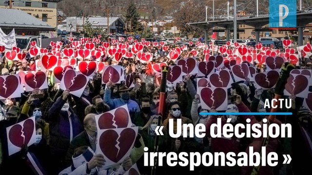 Fermeture des remontées mécaniques : 600 montagnards manifestent en Savoie