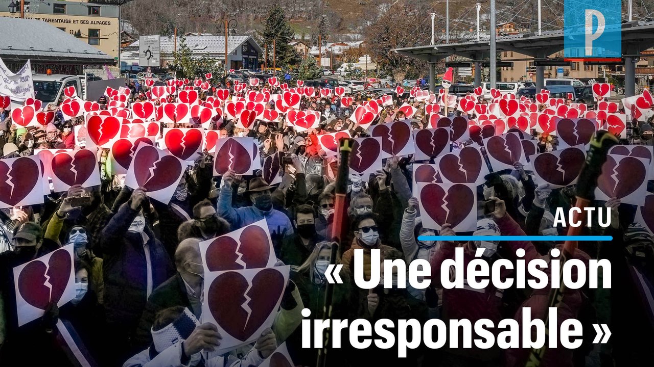 Fermeture des remontées mécaniques : 600 montagnards manifestent en Savoie