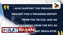 Request ni Pangulong #Duterte na magkaroon ng progress report ang telcos, suportado ni Sen. Poe; Senado, handang mag-demand ng kopya ng report ng telcos at timeline ng NTC; Pagdinig sa franchise renewal ng Dito Telco, isasagawa sa Dec. 7