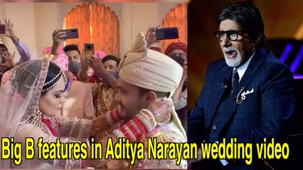 Big B features in Aditya Narayans wedding video in a quirky way