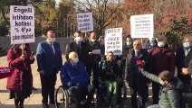 ANKARA - Engellilerin İstihdamda Hakları Platformundan 'engelli istihdam kotasının arttırılması' talebi