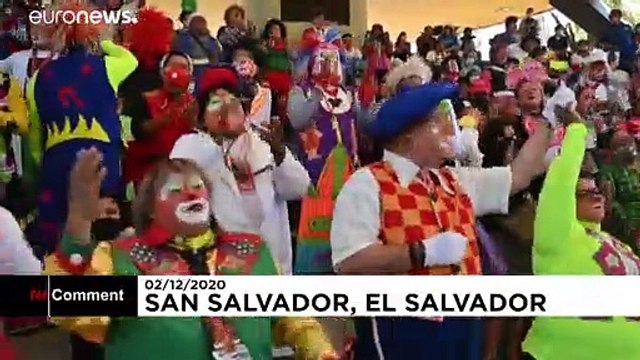 El Salvador goes ahead with clown day despîte coronavirus pandemic