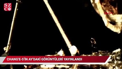 Chang’e-5’in Ay’da kaya örnekleri topladığı o anlar görüntülendi