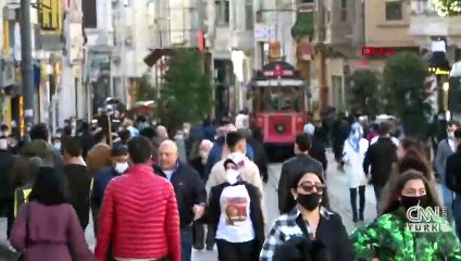 İstiklal Caddesi'nde 7000 kişi kuralı başladı | Video