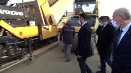 Beton yol çalışmaları devam ediyor