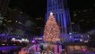 New York: Les lumières du sapin de Noël du Rockefeller Center se sont allumées