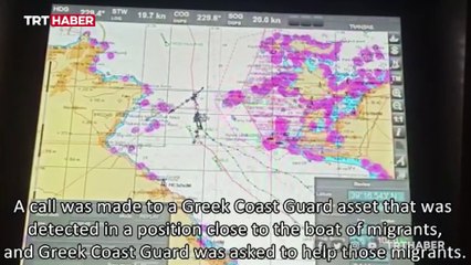 Sahil Güvenlik Komutanlığı Yunanistan'ın yalanını video ile çürüttü