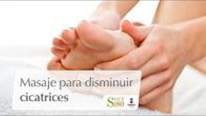 Masaje para disminuir cicatrices