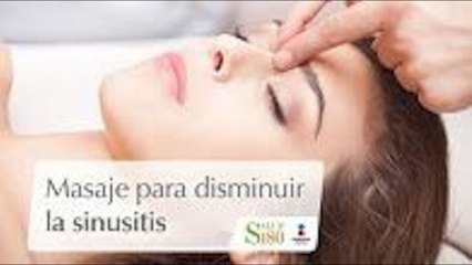 Masaje para disminuir la sinusitis