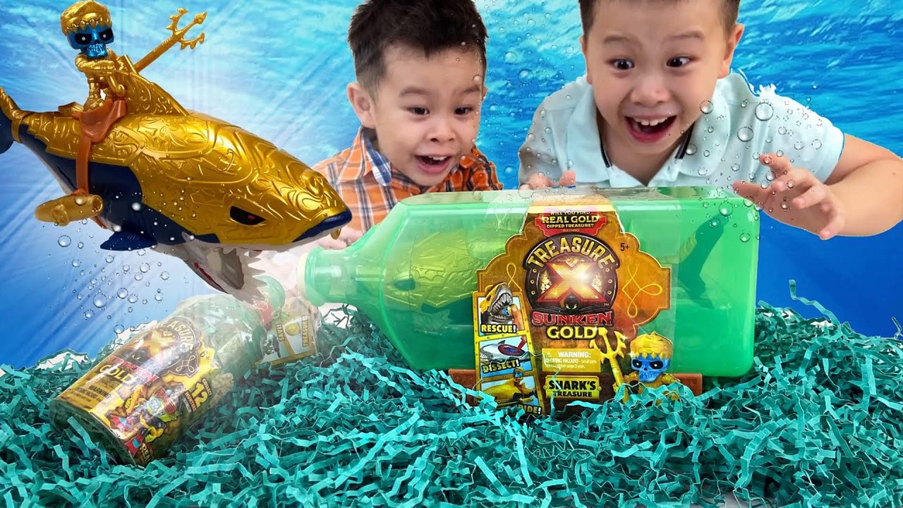 Treasure X Sunken Gold  Unboxing Shark's Treasure - video Dailymotion