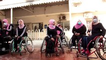 Gazze'de Dünya Engelliler Günü dolayısıyla yarış düzenlendi
