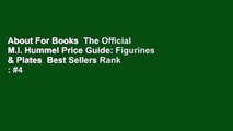 About For Books  The Official M.I. Hummel Price Guide: Figurines & Plates  Best Sellers Rank : #4