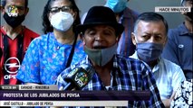 Jubilados y pensionados de Pdvsa protestaron por irregularidades en los pagos - Caracas - VPItv
