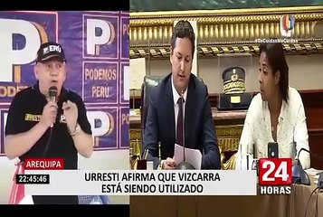 Arequipa: Urresti afirmó que Martín Vizcarra está siendo utilizado por Somos Perú
