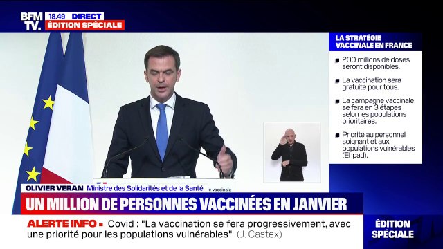 Vaccination dans les Ehpad: Les familles seront associées étroitement à cette procédure médicale , selon Olivier Véran