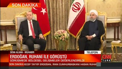 Son dakika haberi... Cumhurbaşkanı Erdoğan, Ruhani ile görüştü | Video