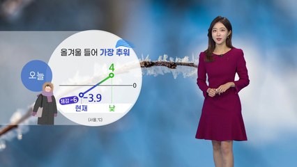 [날씨] 오늘 올겨울 가장 추워...찬 바람에 체감온도 '뚝' / YTN